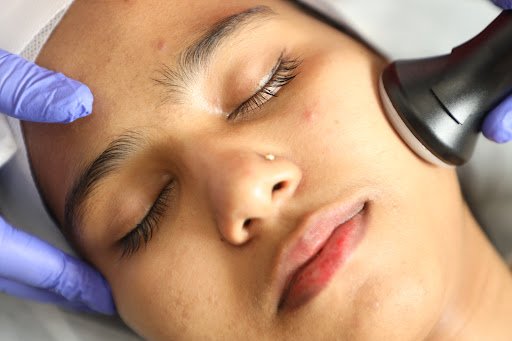 Relaxing facial treatment at Yuga's Aesthetic Clinic